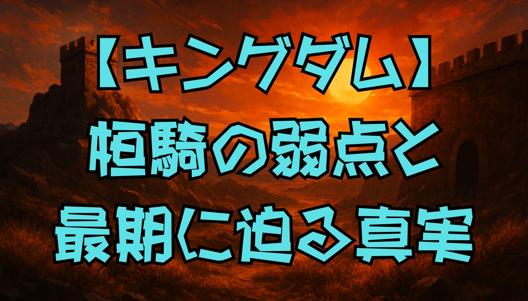 【キングダム】桓騎の史実から見る本当の姿｜策略・弱点・最期まで徹底解説！