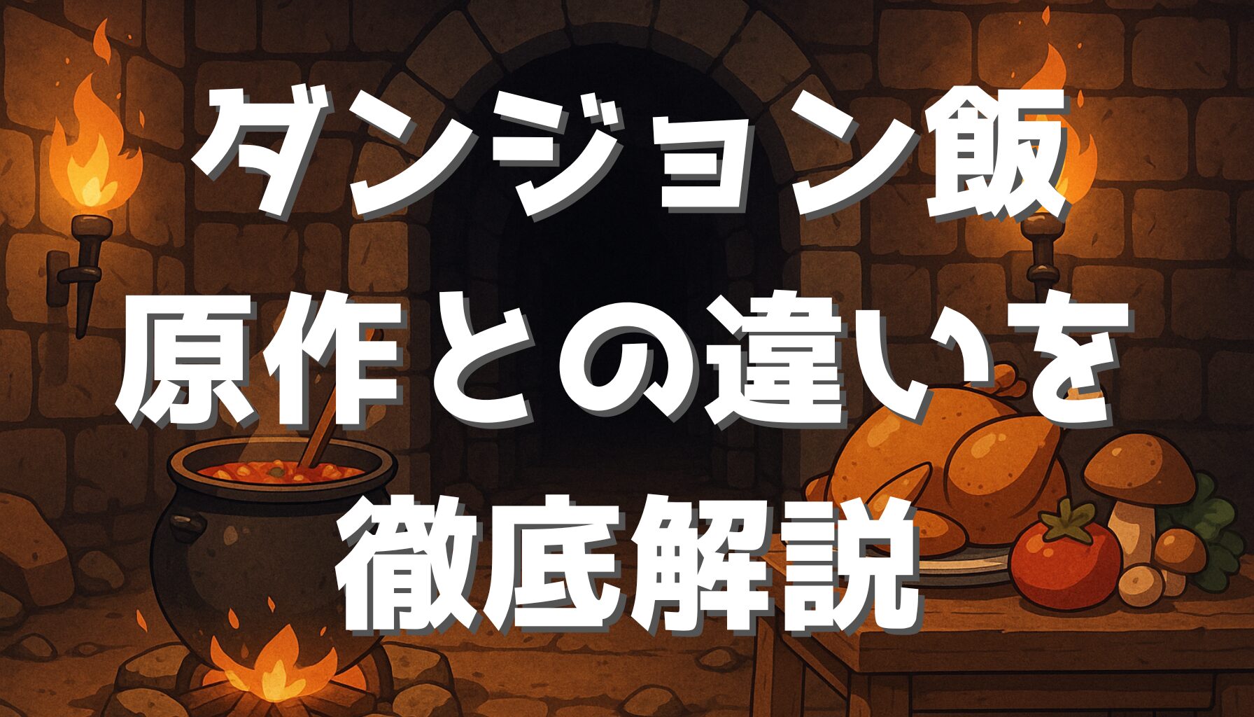【ダンジョン飯】アニメは原作のどこまで？違いや見どころを徹底解説