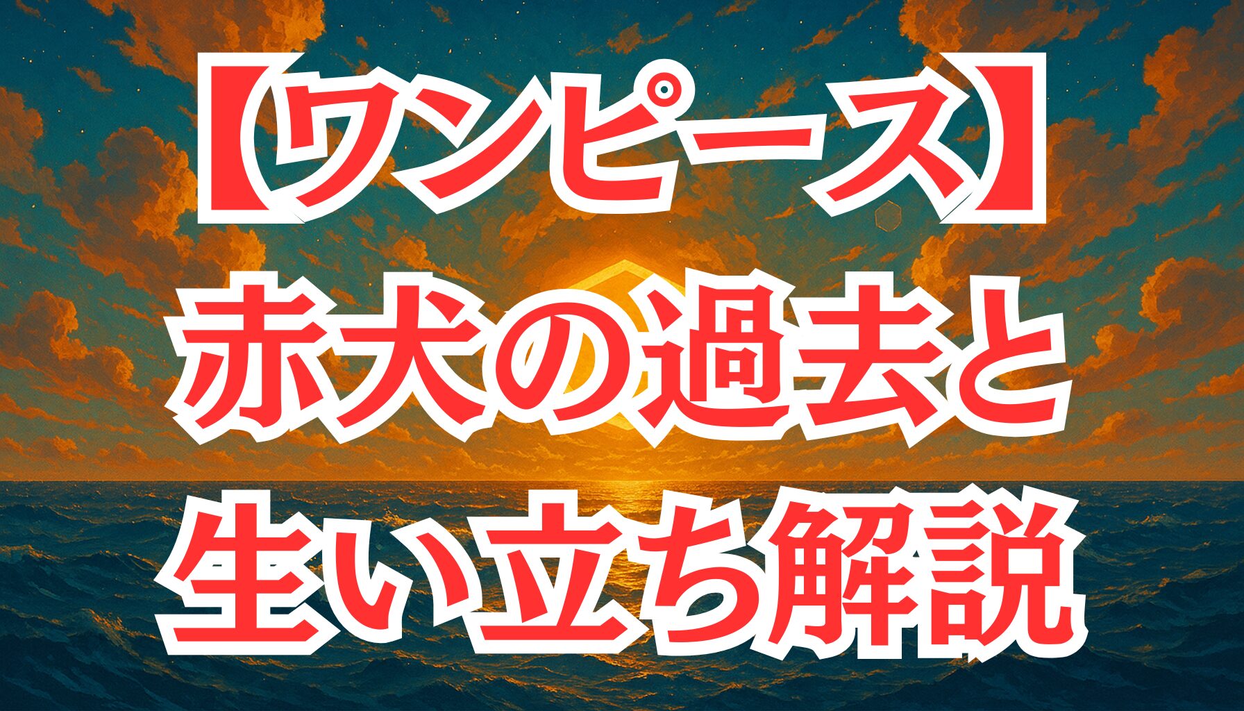 【ワンピース】「赤犬」の過去とは?徹底した正義を貫く海軍元帥の生い立ち